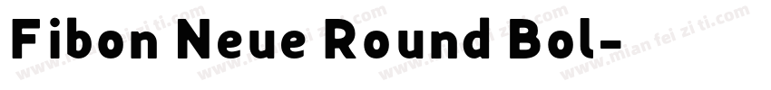 Fibon Neue Round Bol字体转换